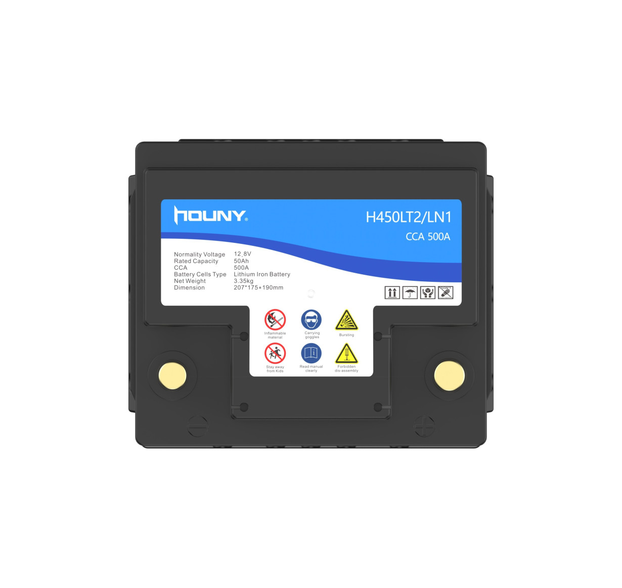 50Ah DIN50 LN1 Houny Lithium Ion LiFePO4