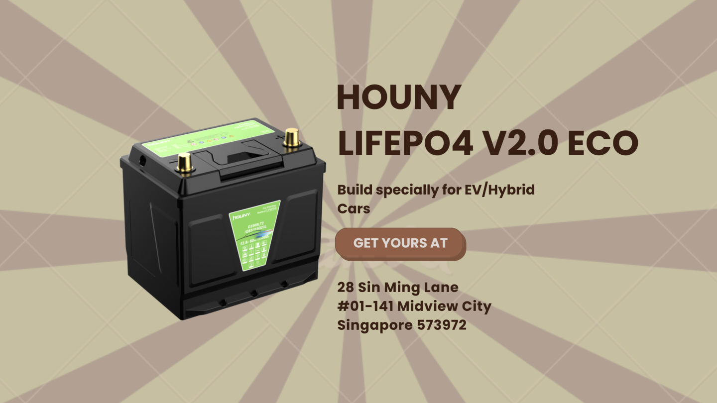 Introducing the LiFePO4 Houny v2.0 ECO: Singapore’s Smarter Car Battery Upgrade